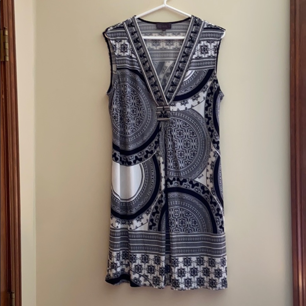 Black and white Hale Bob Dress
